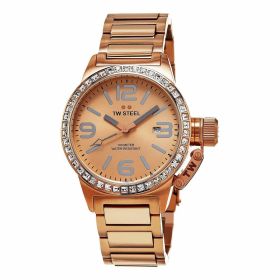 TW Steel TW305 Canteen Rosegold Stainless Steel Women's Swarovski Crystal Quartz Watch