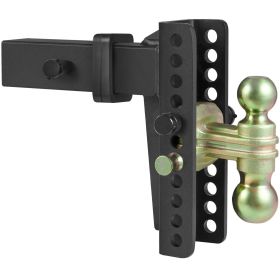 VEVOR Adjustable Trailer Hitch, 8-Inch Drop & 6.5-Inch Rise Hitch Ball Mount with 2.5-Inch Receiver, Solid Tube, 14,500 lbs GTW
