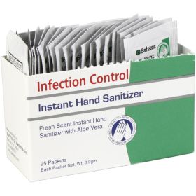 Hand Sanitizer Fresh (Option: .9gm. Pouch 25 per box)