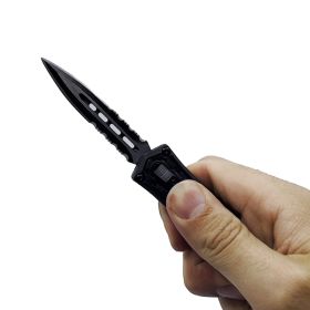 Automatic OTF Double Edge Knife (style: Serrated, Color: Red)