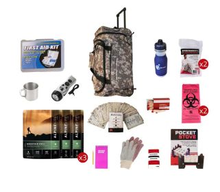 Food Storage Survival Kit (Option: Rolling Bag Camo)